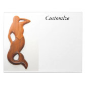 tan look-out-zeemeermin notitieblok (Voorkant)