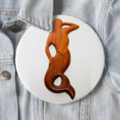 tan look-out-zeemeermin ronde button 6,0 cm (In situ)