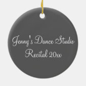 Tan Lyrical Dance Shoe Teacher Choreografe Keramisch Ornament (Achterkant)