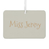 Tan Lyrical Shoe Dance Teacher Personalized Gift Luchtverfrisser (Achterkant)