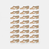 Tan Lyrical Shoe Modern Dance Dancer Choreografe Fleece Deken (Voorkant)