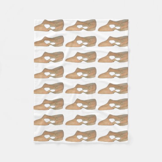 Tan Lyrical Shoe Modern Dance Dancer Choreografe Fleece Deken (Voorkant)