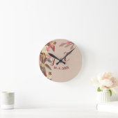 Tan - Marsala Wijn en draai van Hues van roze klok (Huis)