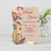 Tan - Marsala Wijn en draai van roze huiden Kaart (Staand voorkant)