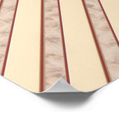 Tan - Marsala Wine en een getextureerde roze huide Poster (Hoek)