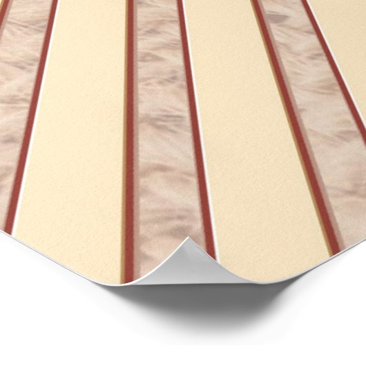 Tan - Marsala Wine en een getextureerde roze huide Poster (Hoek)