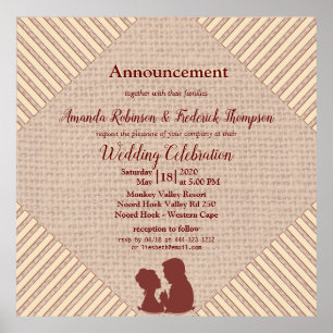 Tan - Marsala Wine en een getextureerde roze huide Poster