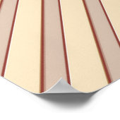 Tan - Marsala Wine en een moderne roze huiden Poster (Hoek)