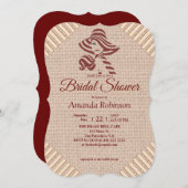 Tan - Marsala Wine en getextureerd uit roze Kaart (Voorkant / Achterkant)