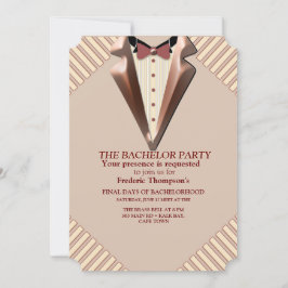 Tan - Marsala Wine - Modern Hues Bachelor Kaart