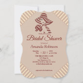 Tan - Marsala Wine & Moderne Roze Kaart (Voorkant)