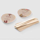 Tan - Marsala Wine & Twist of Pink Hand Fans Handwaaier (Niet-gemonteerd)