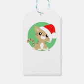 Tan Meowy kerstKat Gift Labels Cadeaulabel (Achterkant)