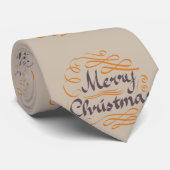 Tan Merry Man Stropdas (Opgerold)