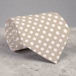 Tan Mini Polka Dots Necktie Stropdas<br><div class="desc">A stylish and versatile necktie featuring a classic tan background adorned with tiny polka dots. This tie is perfect for adding a touch of sophistication to any outfit, whether it's for a business meeting, a special event, or simply to elevate your everyday look. The subtle pattern makes it easy to...</div>