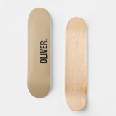 Tan Moderne Naam | Klassiek Trendy Persoonlijk Skateboard (Voorkant)