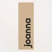 Tan Moderne Naam | Stijlvol en eenvoudig Yogamat (Voorkant)