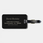 Tan Monogram Bagagelabel voor Mannen (Achterkant horizontaal)