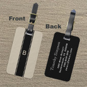 Tan Monogram Bagagelabel voor Mannen