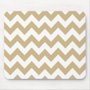 Tan Neutral Chevron Muismat