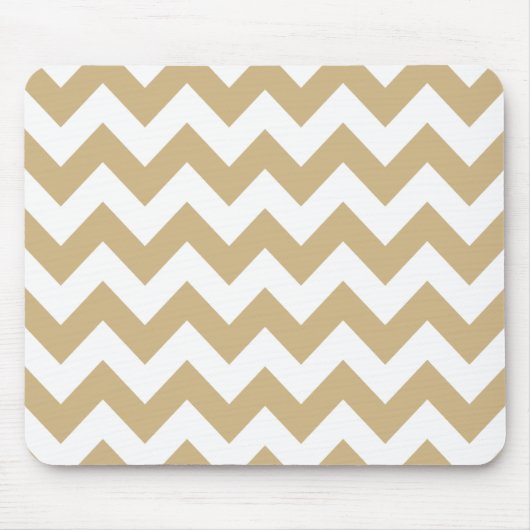 Tan Neutral Chevron Muismat (Voorkant)