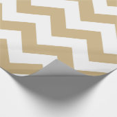 Tan Neutral Chevrons Cadeaupapier (Hoek)