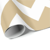 Tan Neutral Chevrons Cadeaupapier (Rol Hoek)