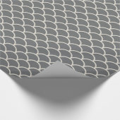 Tan op het Grijze Verpakkende Document van de Gift Cadeaupapier (Hoek)