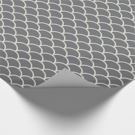 Tan op het Grijze Verpakkende Document van de Gift Cadeaupapier (Hoek)