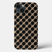 Tan op zwart Case-Mate iPhone case (Achterkant)