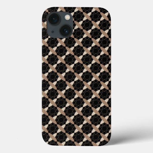 Tan op zwart Case-Mate iPhone case (Achterkant)