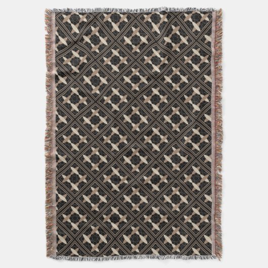 Tan op zwart deken (Voorkant Verticaal)