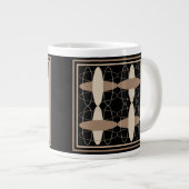 Tan op zwart grote koffiekop (Voorkant rechts)