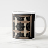 Tan op zwart grote koffiekop (Rechts)