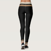 Tan op zwart leggings (Achterkant)