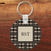 Tan op zwart sleutelhanger (Voorkant)