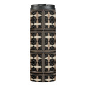 Tan op zwart thermosbeker (Achterkant)