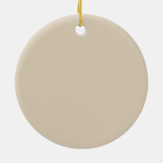 Tan op zwarte Initialen Keramisch Ornament (Achterkant)