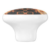 Tan Pattern Drawer Pull Keramische Knop (Zijkant)