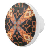 Tan Pattern Drawer Pull Keramische Knop (Rechts)