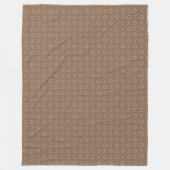 Tan Pattern Fleece Blanket Deken (Voorkant)