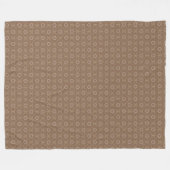 Tan Pattern Fleece Blanket Deken (Voorkant (Horizontaal))