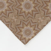Tan Pattern Fleece Blanket Deken (Hoek)