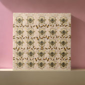 Tan Pattern HoneyBee Design | Keramische tegel Tegeltje