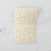 Tan Perkament Papier Stijl Bruiloft dank u kaart (Binnen)