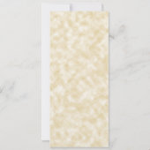 Tan Perkament Papier Stijl Bruiloft Menu Kaart (Achterkant)