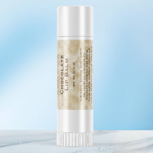Tan perkament papier stijl lip balsem tube label