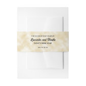 Tan perkament papier stijl zeep buik band uitnodigingen wikkel (Voorkant Voorbeeld)