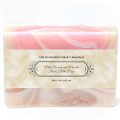 Tan perkament papier stijl zeep buik band uitnodigingen wikkel