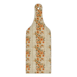TAN PLAID MET ORANJE HERFST HERFSTBLOEMEN SNIJPLANK